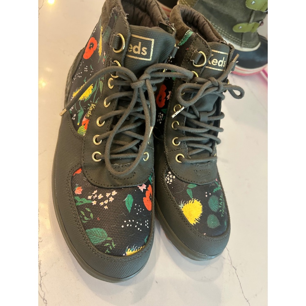 Keds x Rifle‎ Paper Co Scout Boot Green Floral High Top Sneaker